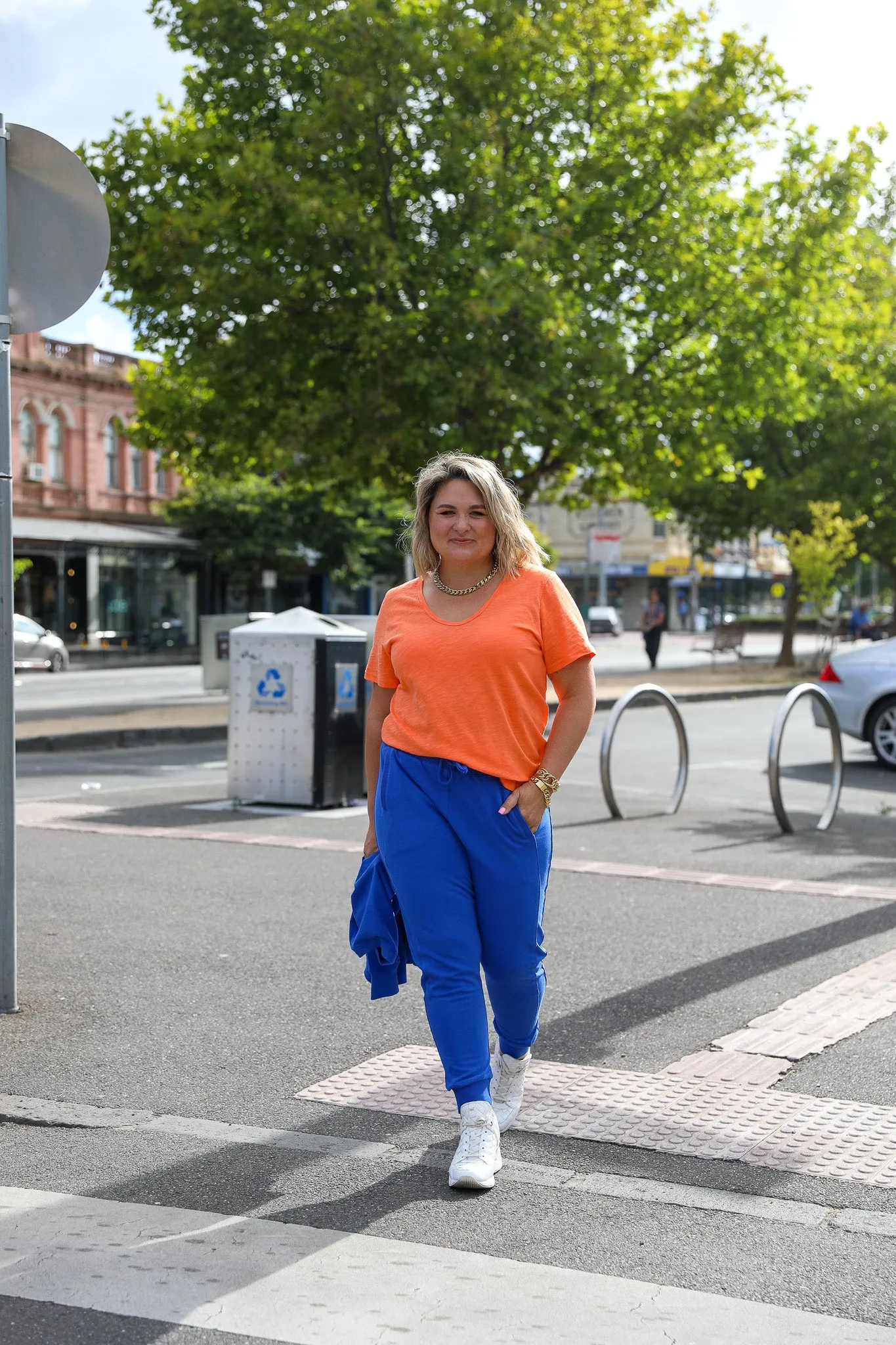 Oxford Joggers - Blue