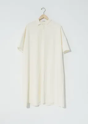 Plain Popeline Henley Dress