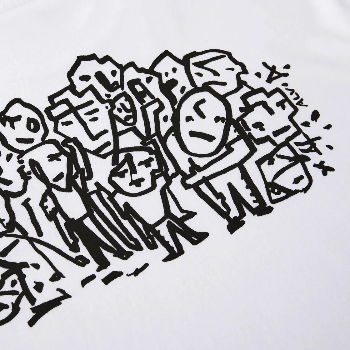 POLAR LUNCH DOODLE T SHIRT WHITE