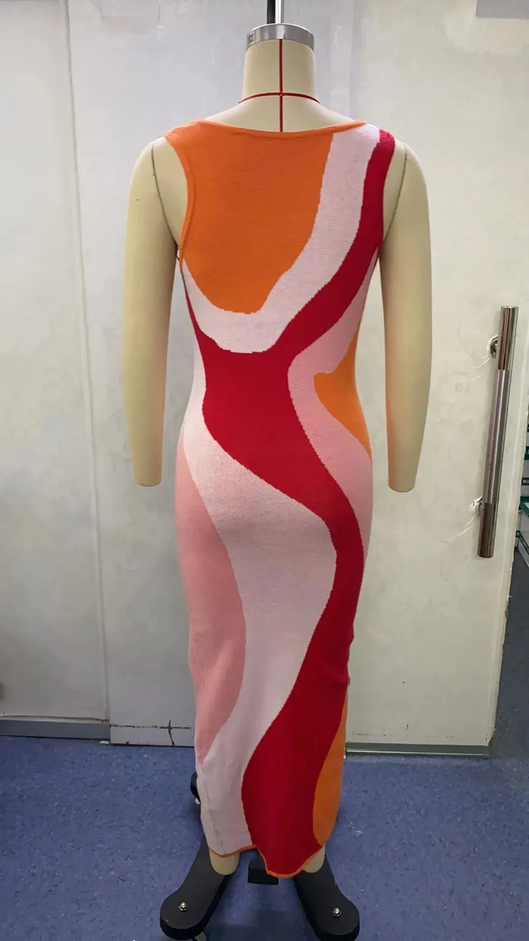 Pre Order:  Abstract Wave Knit Dress