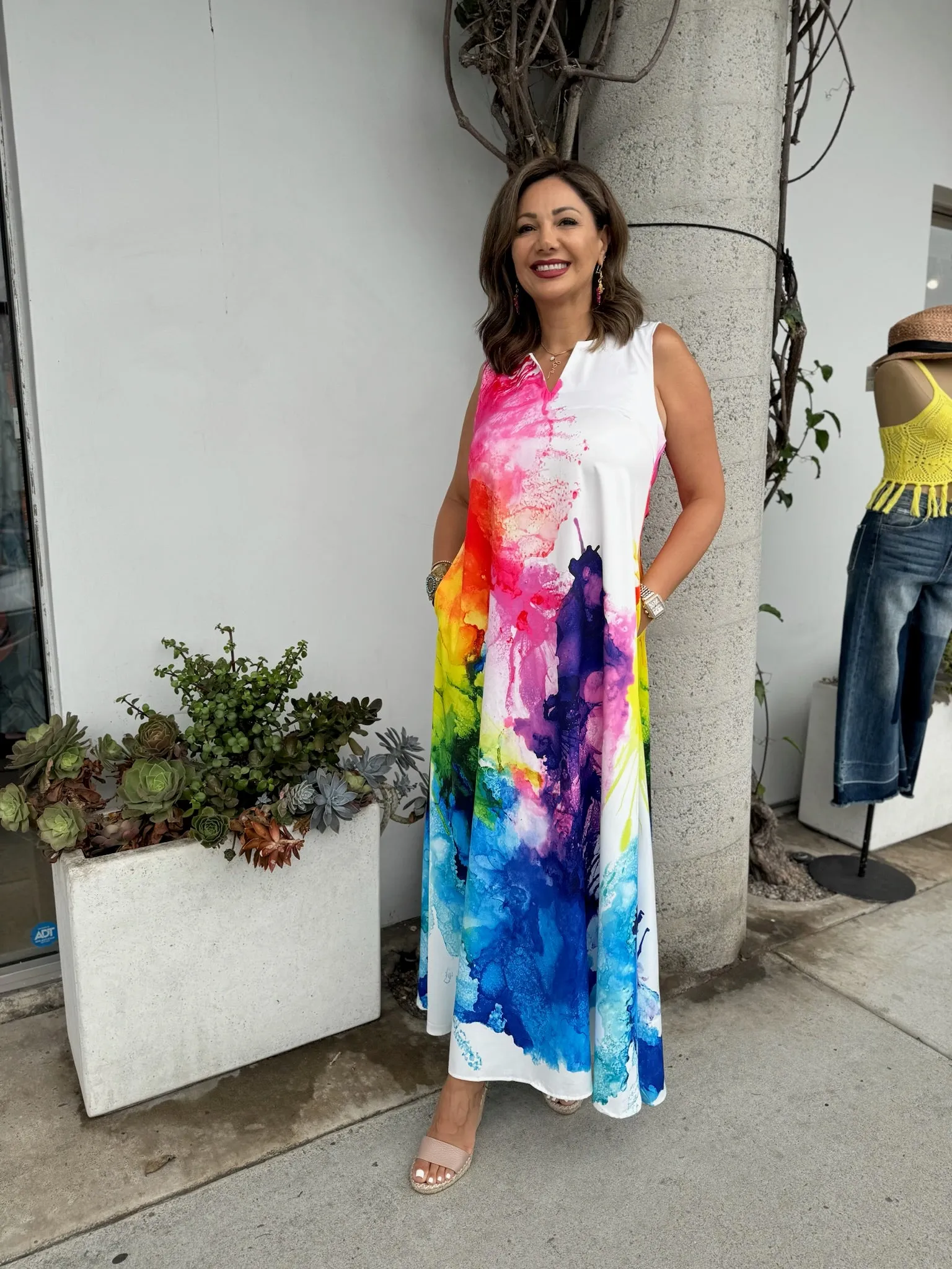 Rainbow Splash Dress