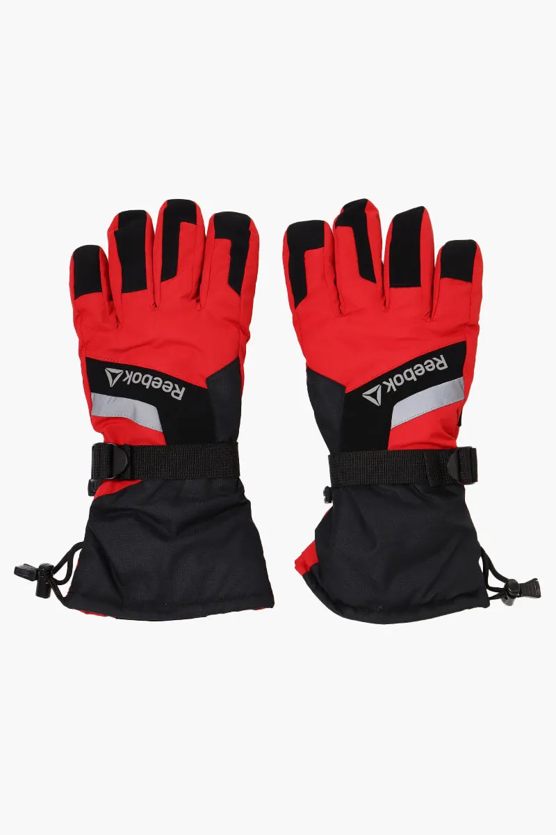 Reebok Touch Screen Ski Gloves - Red