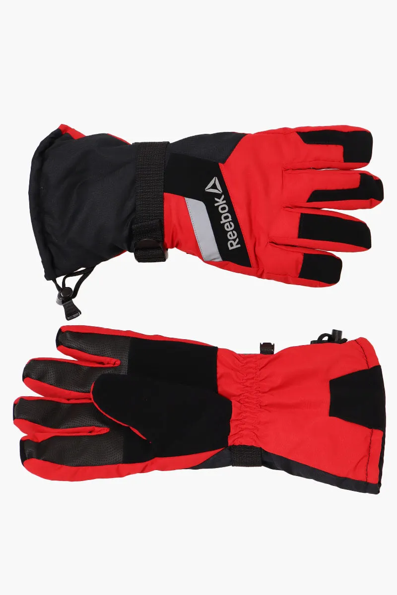 Reebok Touch Screen Ski Gloves - Red