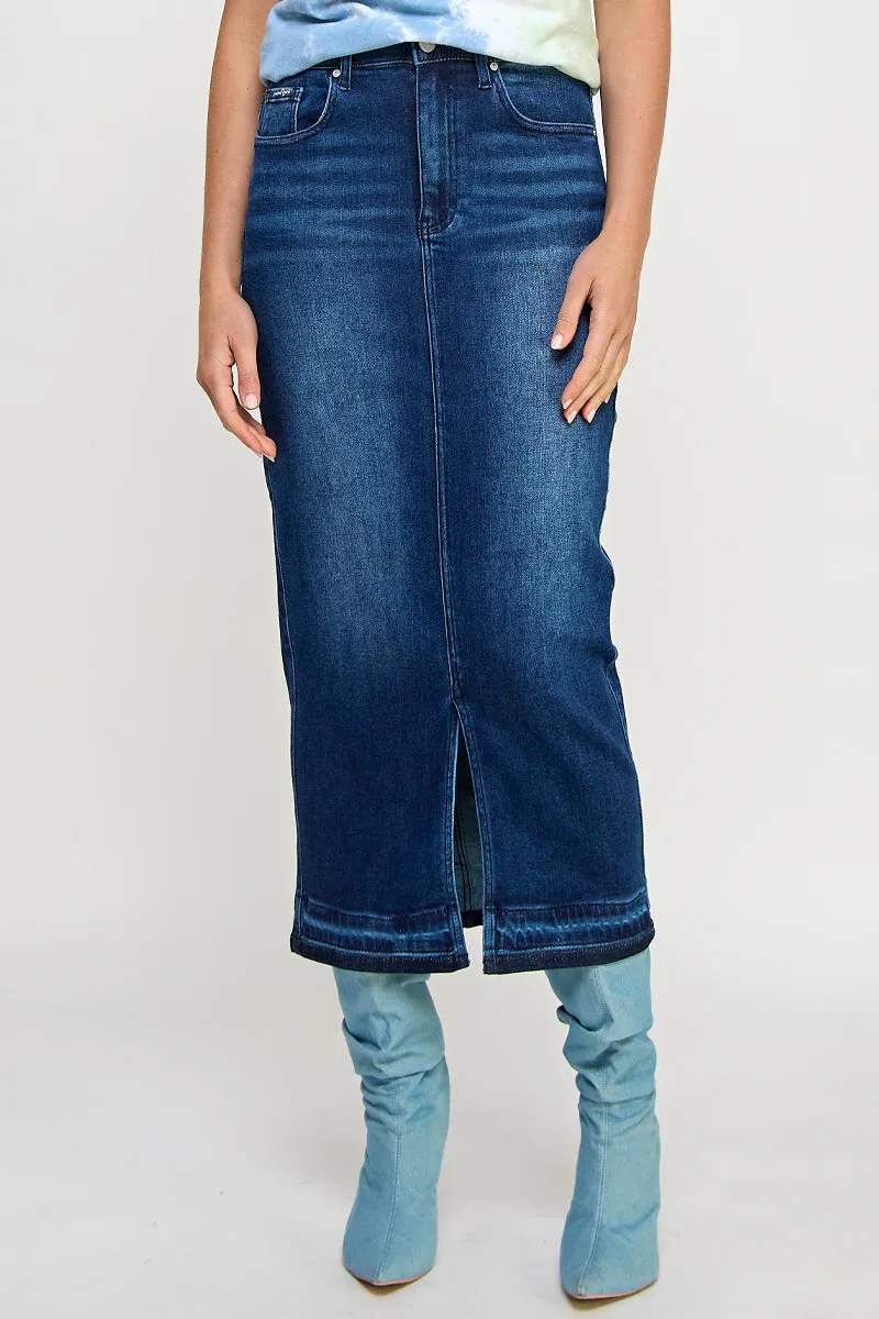 RELEASED HEM MAXI SKIRT