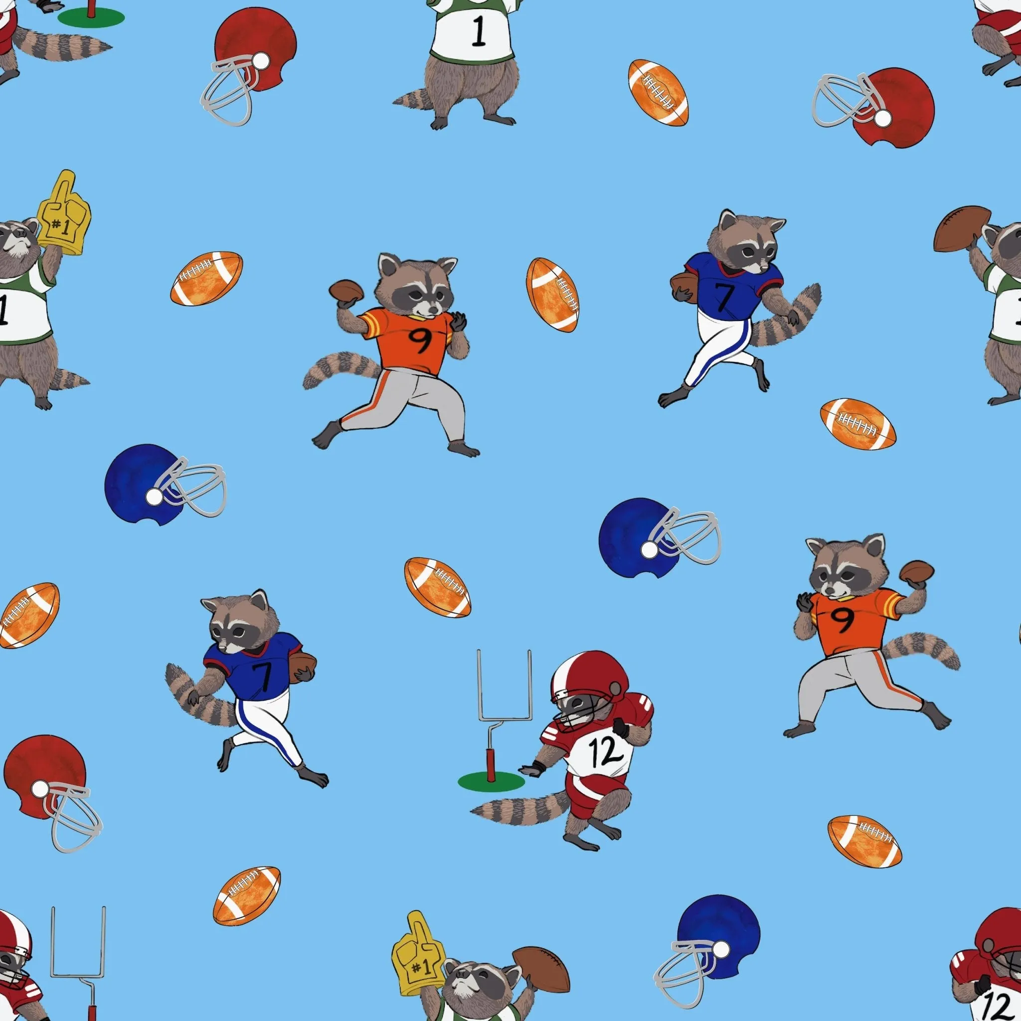 Rookie Raccoon Football Boys Boxer Set of 2