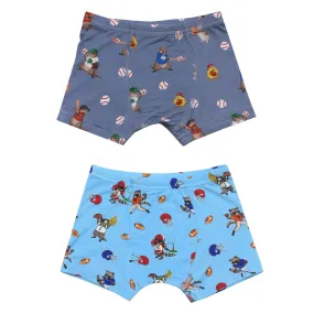 Rookie Raccoon Football Boys Boxer Set of 2