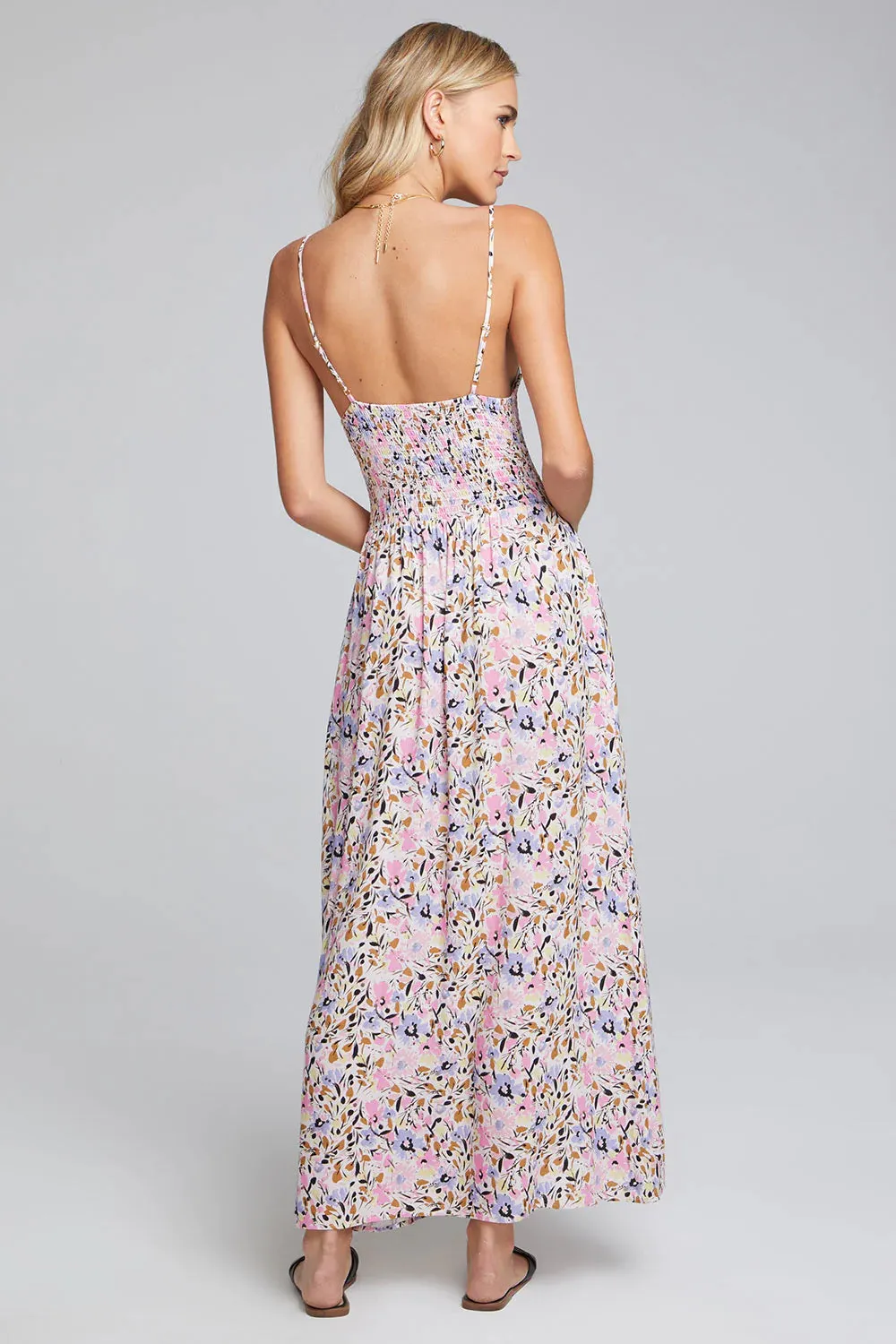 SAL Floral Leighten Maxi Dress in Gardenia