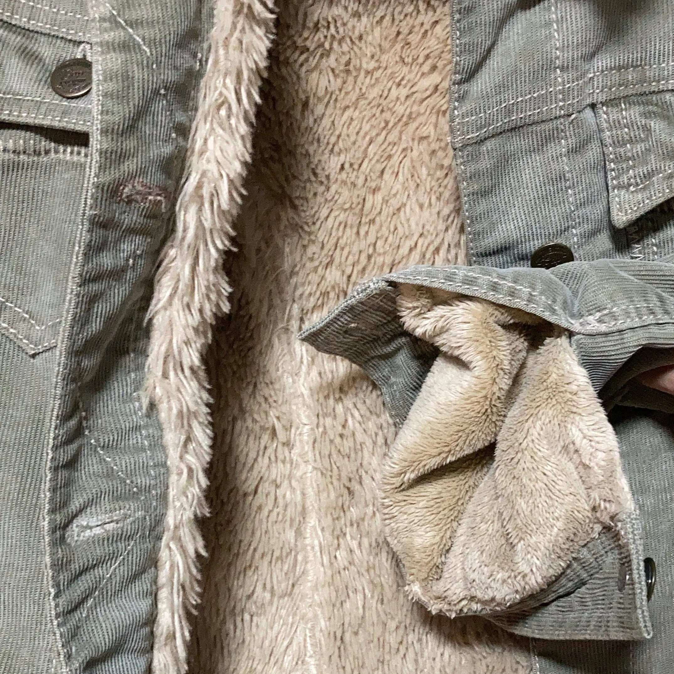 shearling jean jacket corduroy