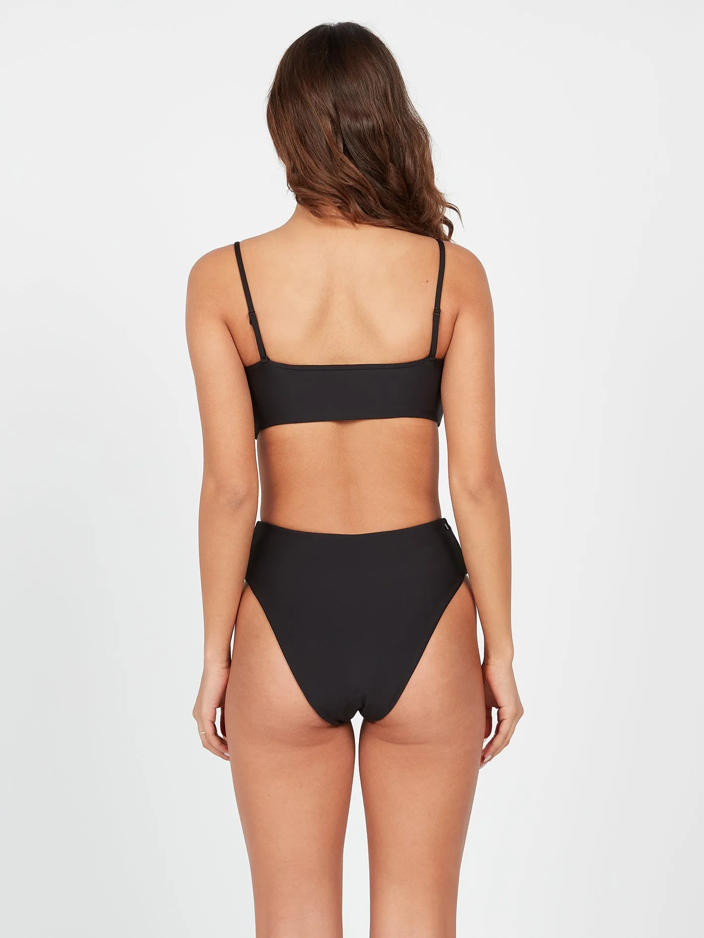 Simply Seamless Tube Bikini Top - Black