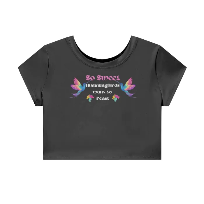 So Sweet Streetwear Women's Tight-Fit Cropped Tee