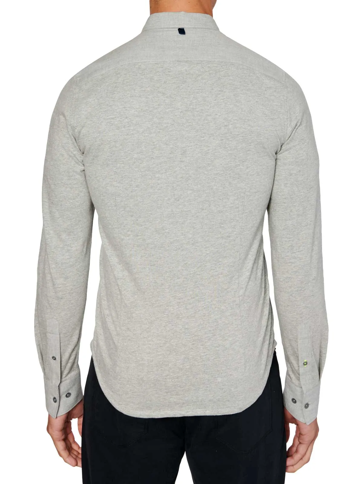 Solid Heather Reworked Long Sleeve Shirt