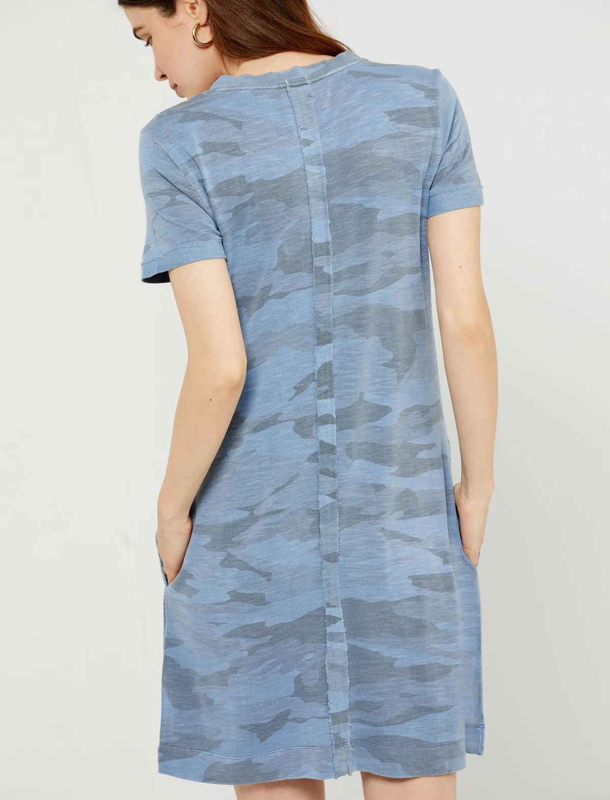 Splendid Relaxed Fit Maternity Dress in Blue Print/Stripe