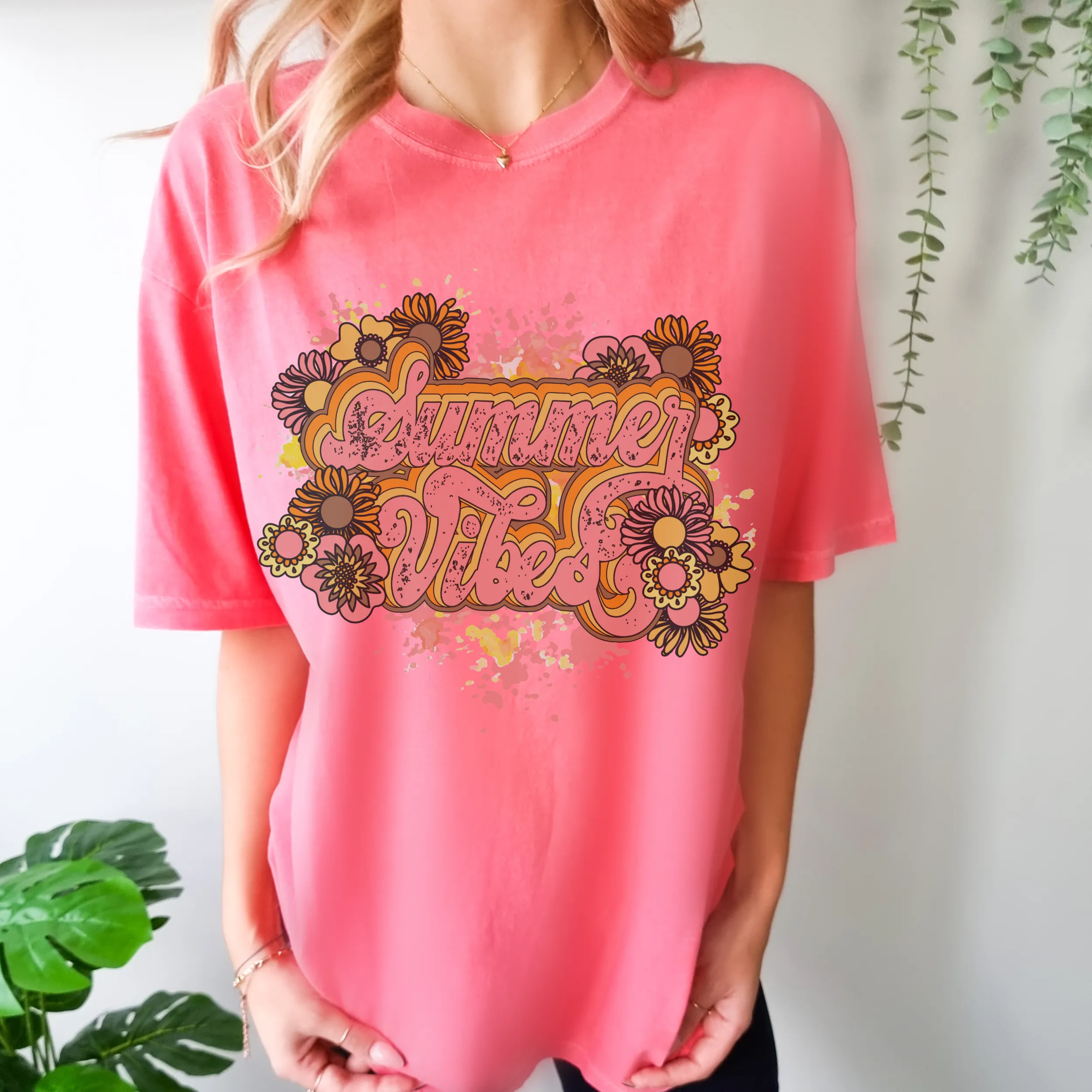 Summer Vibes, Summer Comfort Colors® Unisex Garment-Dyed T-shirt in Six Pretty Spring or Summer Colors Beach Trip T-Shirt