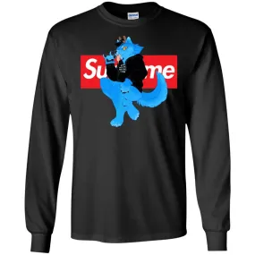 Supreme Woft T-shirt Men Long Sleeve Shirt