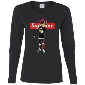 Supreme Yugi Mutou Game Yugioh T-shirt Women Long Sleeve Shirt