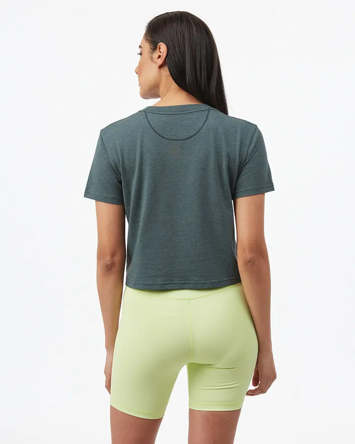 Tentree Women's Cropped Relaxed T-Shirt - Sea Green