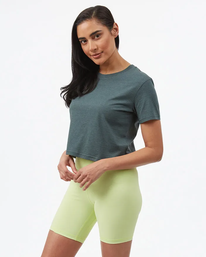 Tentree Women's Cropped Relaxed T-Shirt - Sea Green