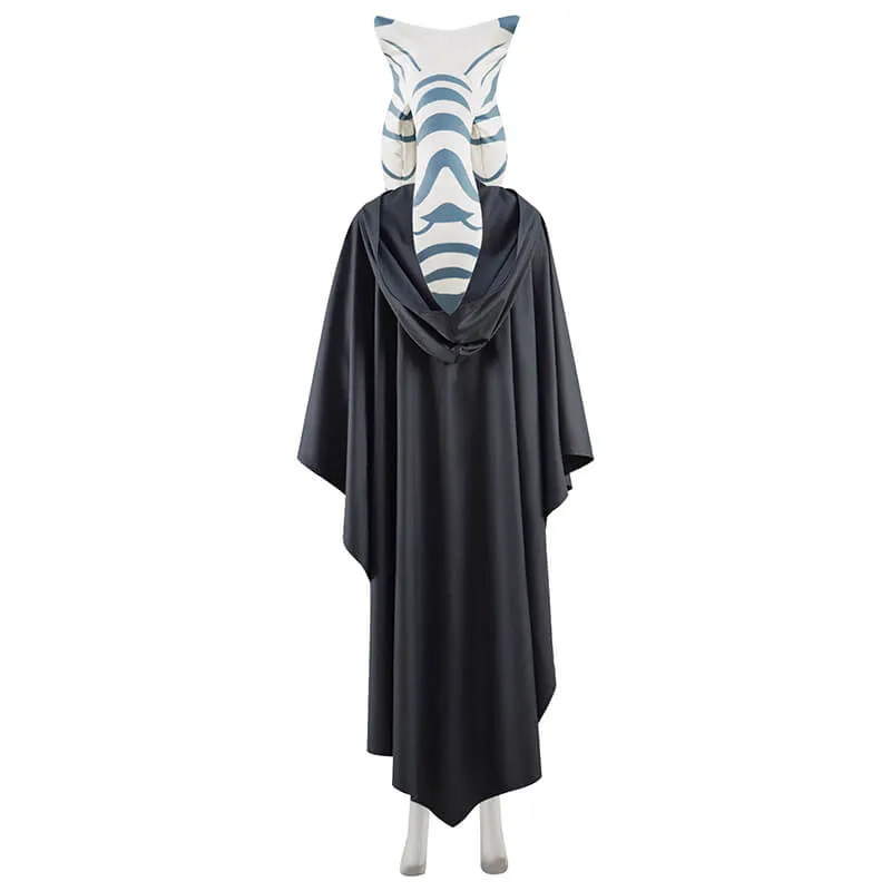 The Mandalorian Ahsoka Tano Black Cosplay Outfits Halloween Carnival Suit Women Costumes