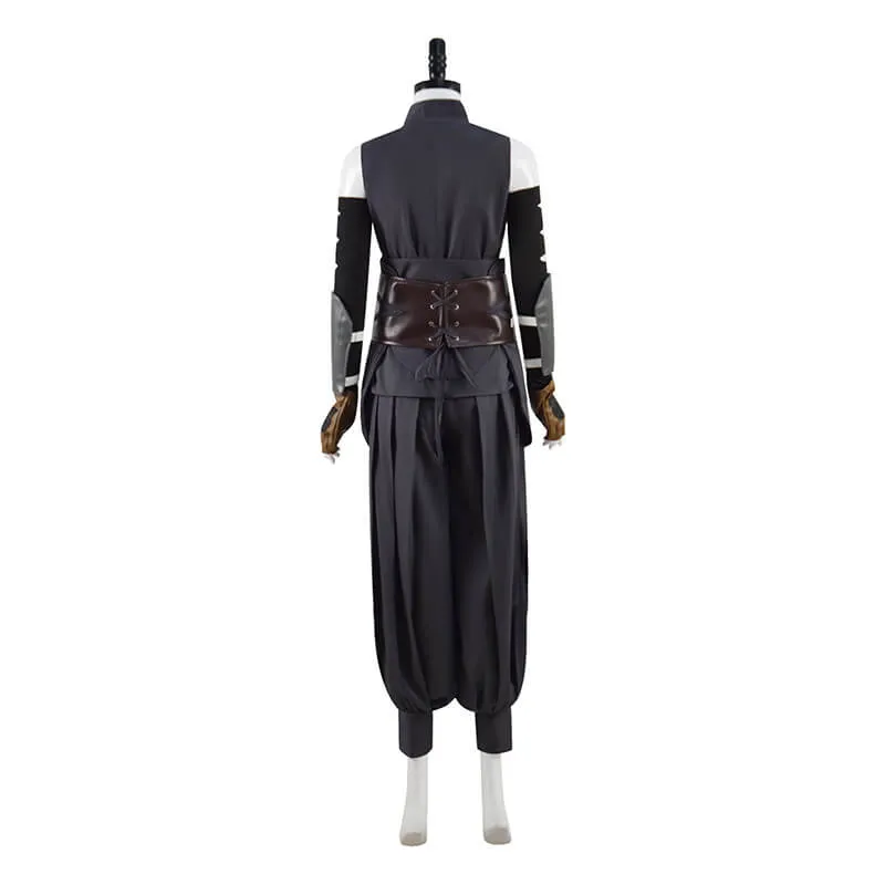 The Mandalorian Ahsoka Tano Black Cosplay Outfits Halloween Carnival Suit Women Costumes