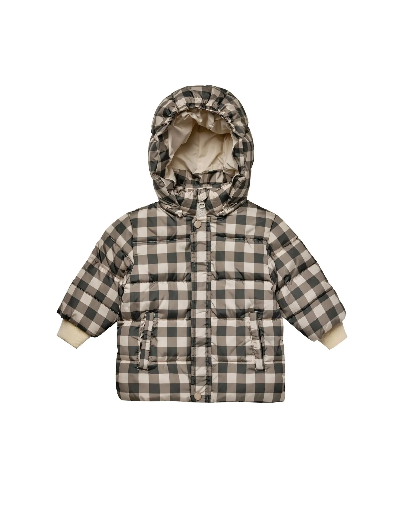 The Ski Jacket by Rylee   Cru - Charcoal Check - BABY