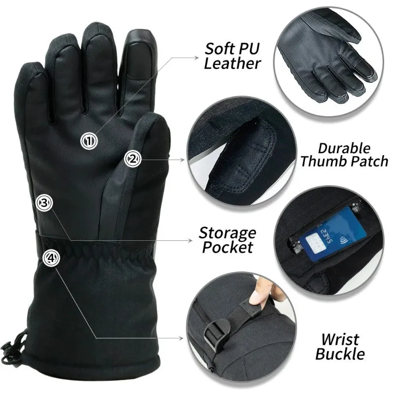 Touchscreen Function Thermal Snow Ski Gloves