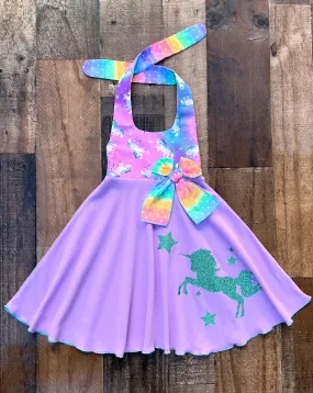 Unicorn Sparkle Twirl Dress