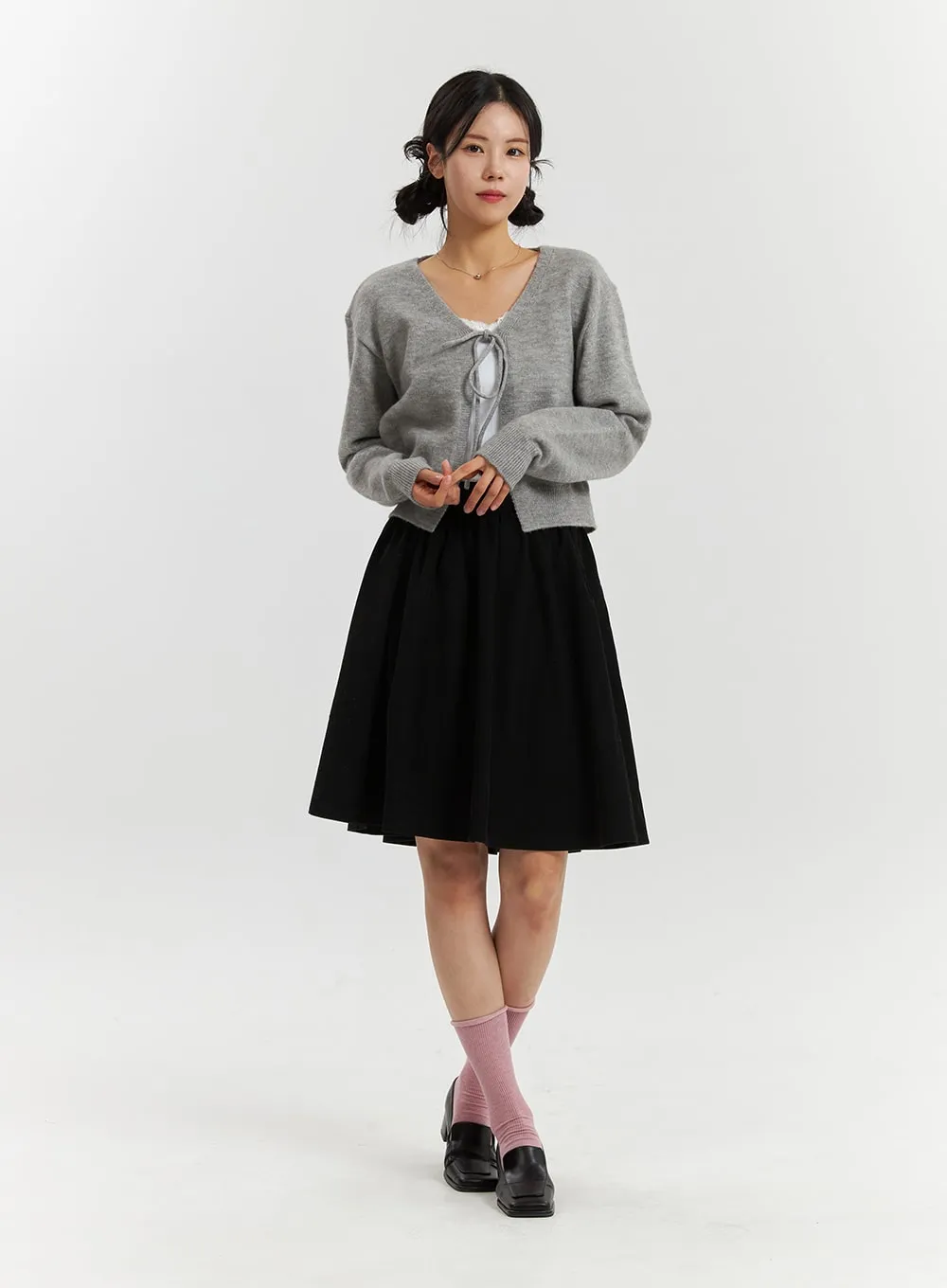 V-Neck Tie Cardigan OD321