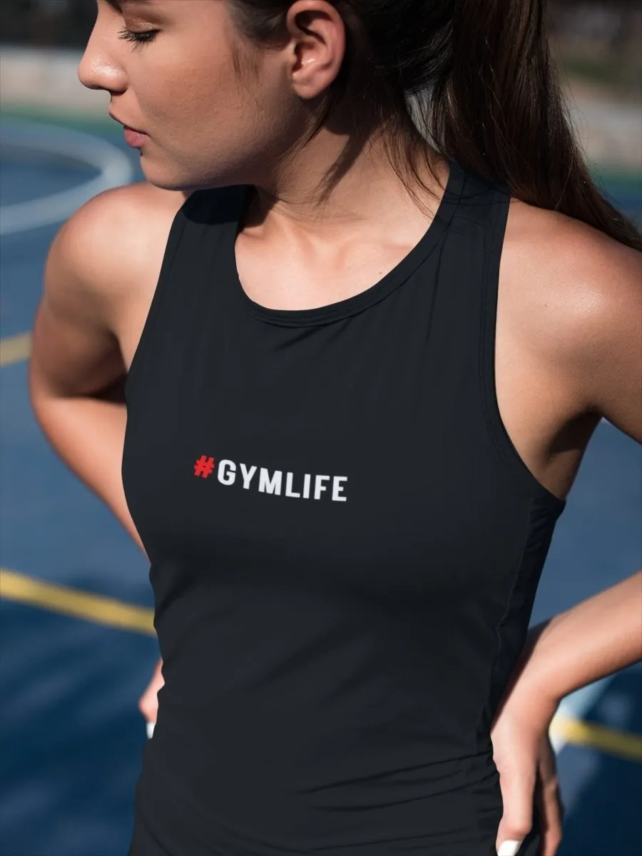 Vest Top for Women '#GYMLIFE' Design