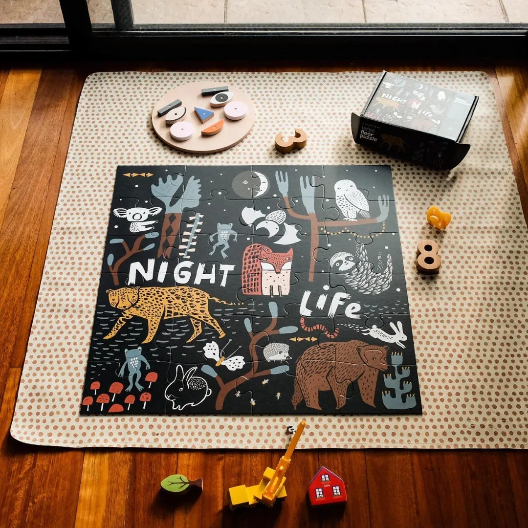 Wee Gallery Large Floor Puzzle - Night Life