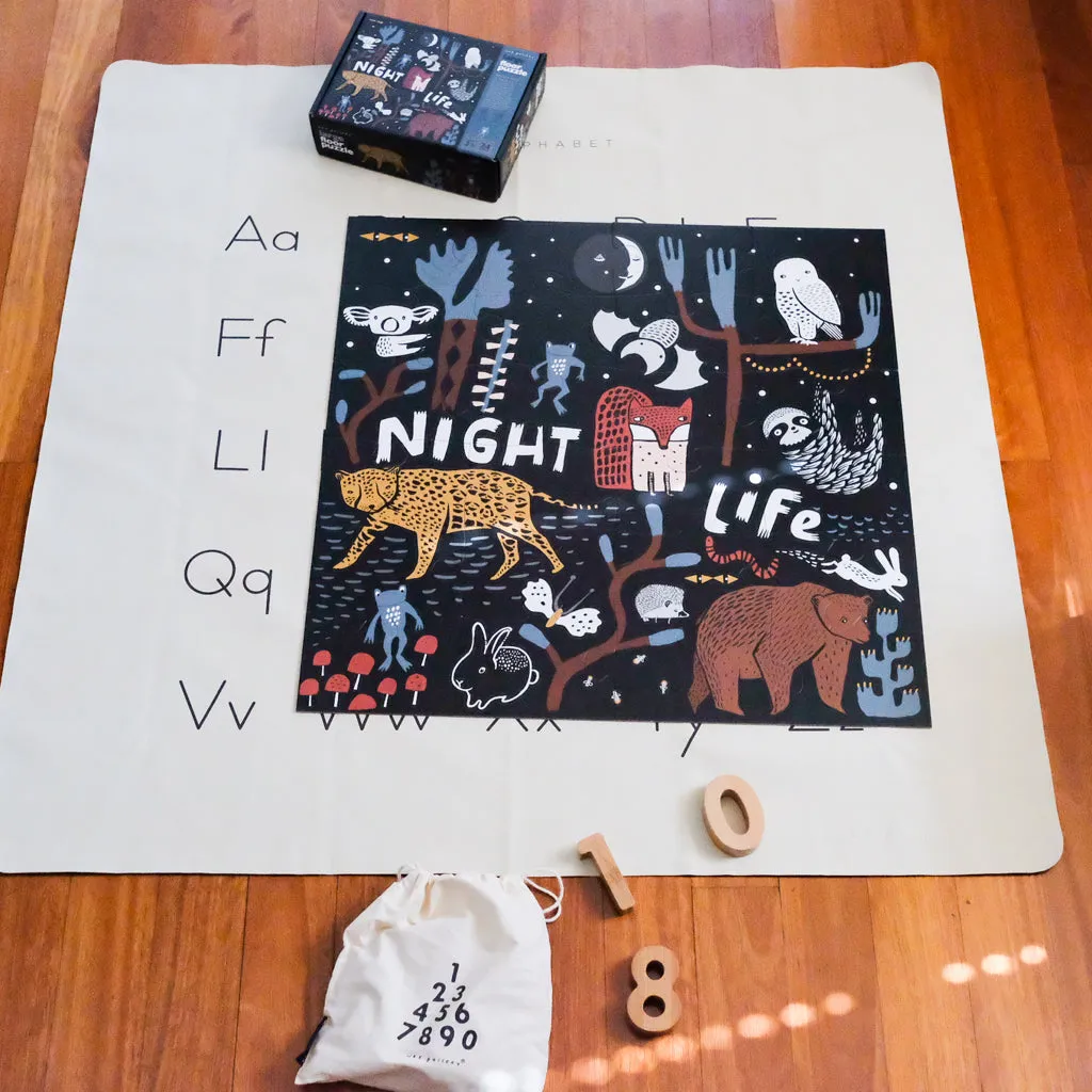 Wee Gallery Large Floor Puzzle - Night Life