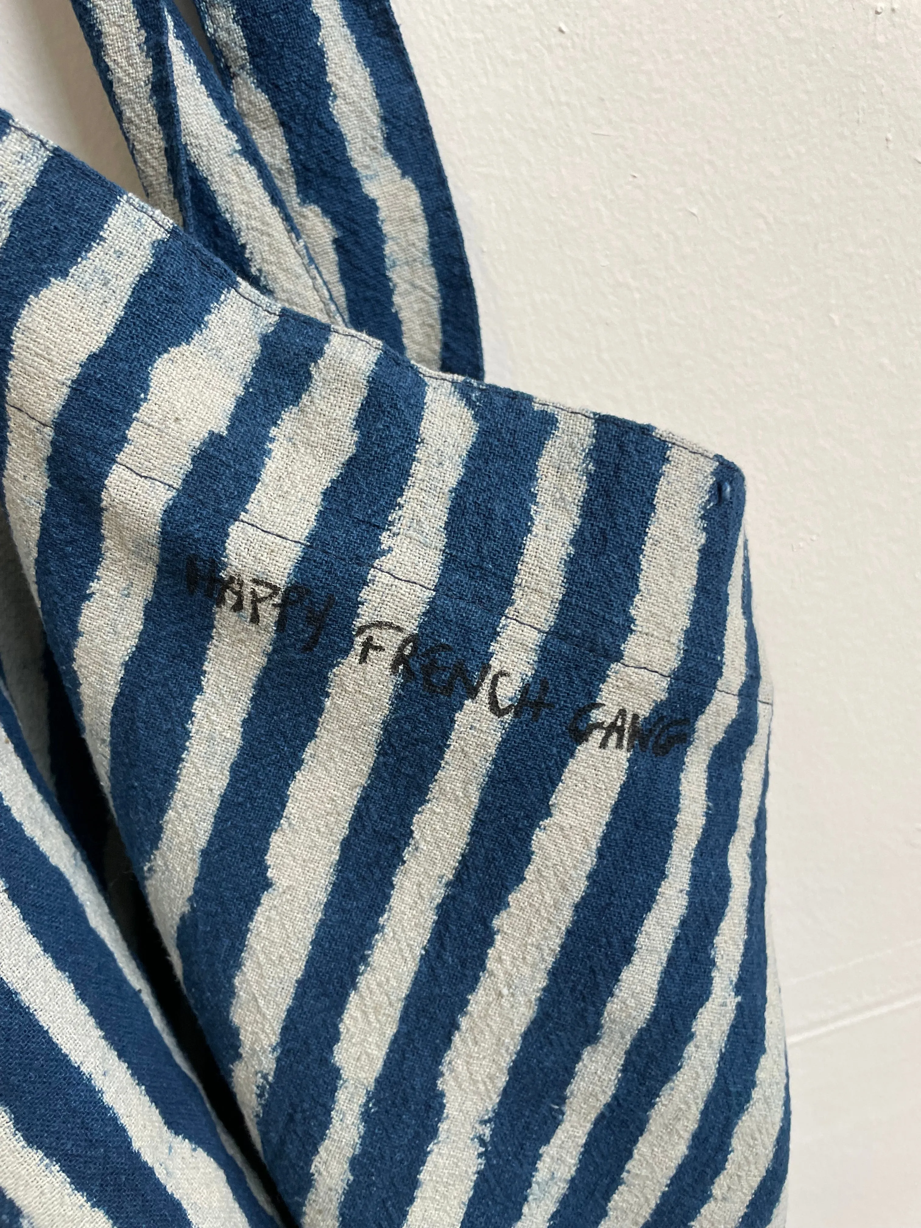 Weekend Tote Bag - Indigo Stripes