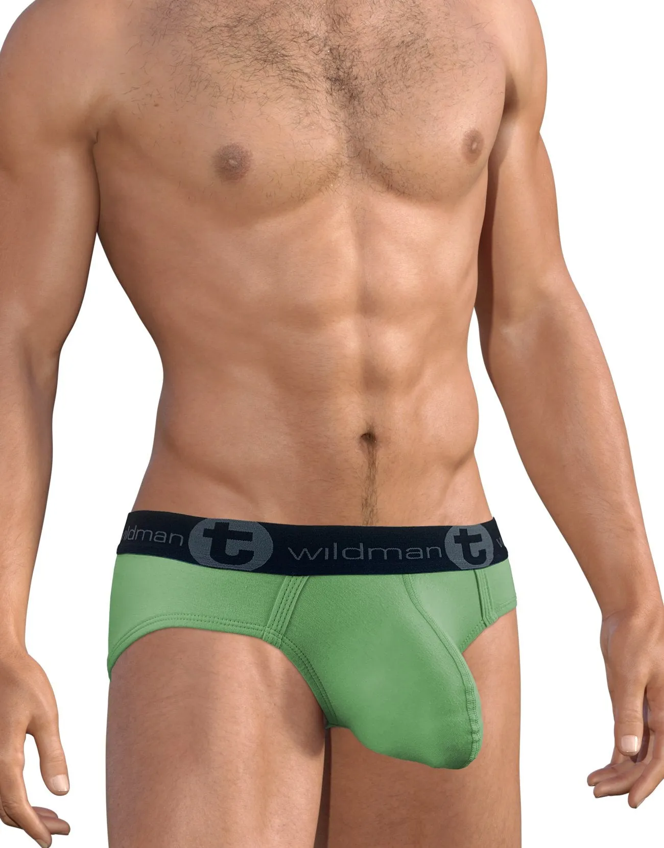 WildmanT Big Boy Pouch Brief Green