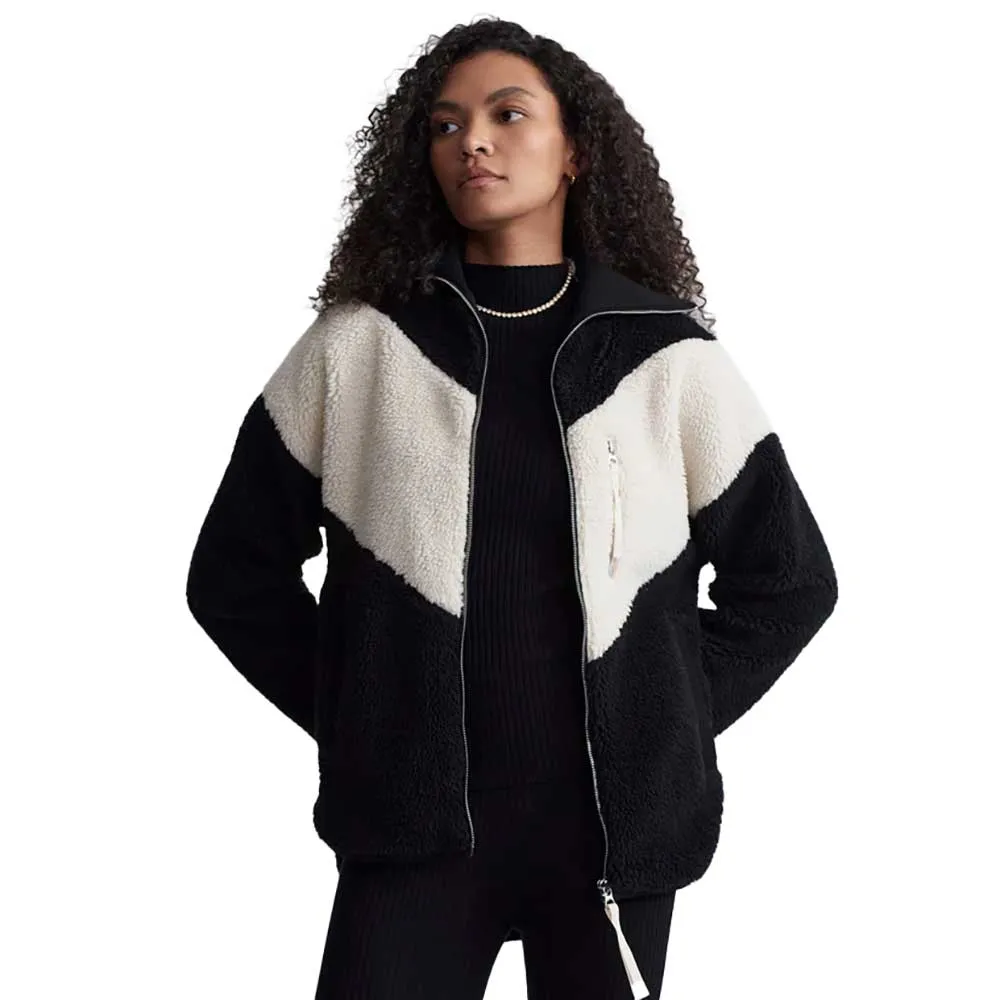 Women's Corson Sherpa Jacket - Black/Sandshell