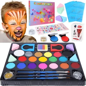 YIWA Face Body Painting Kits for Kids 18 Colors